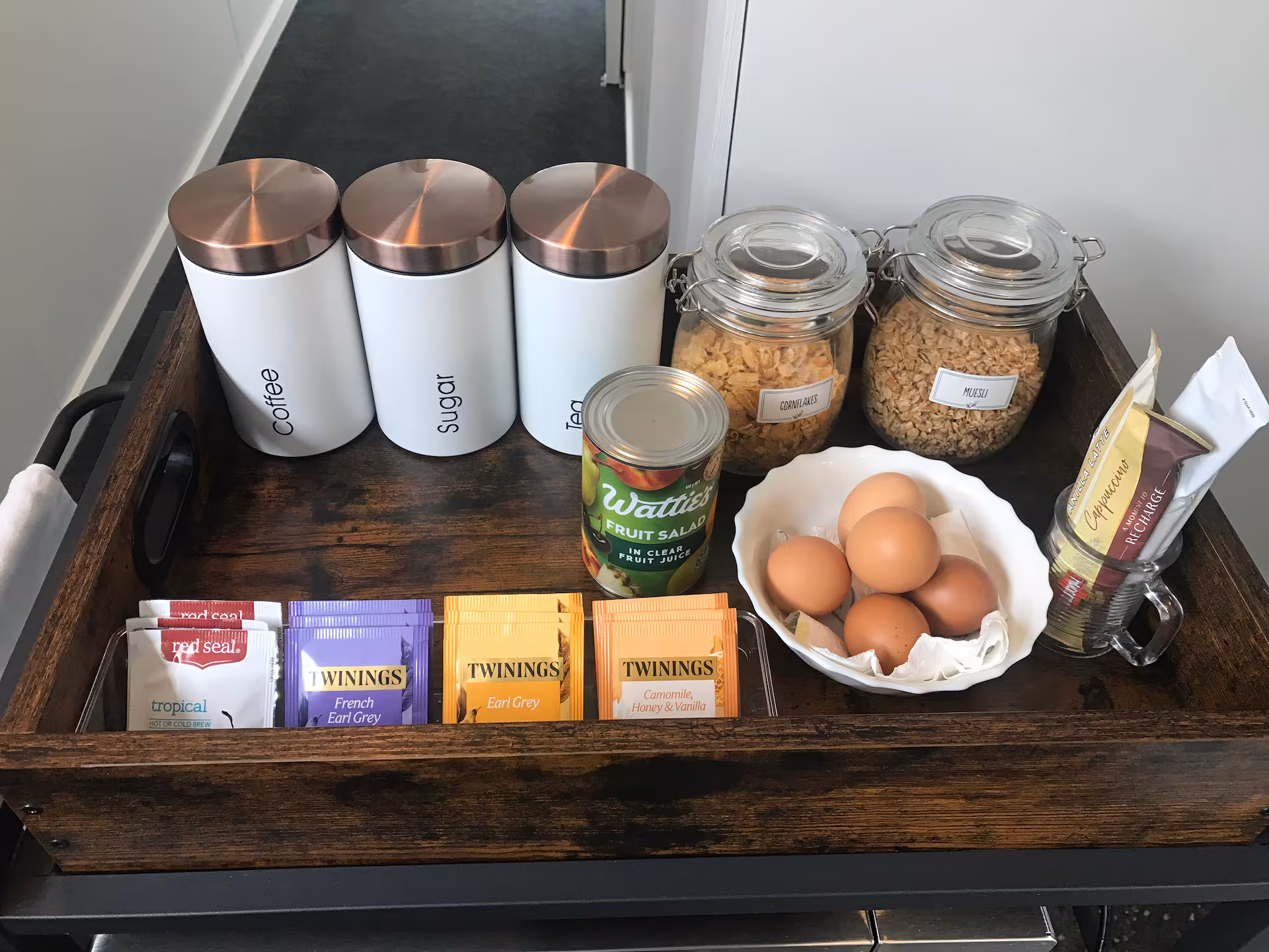 Welcome Touches — Farm eggs, coffee, tea & more