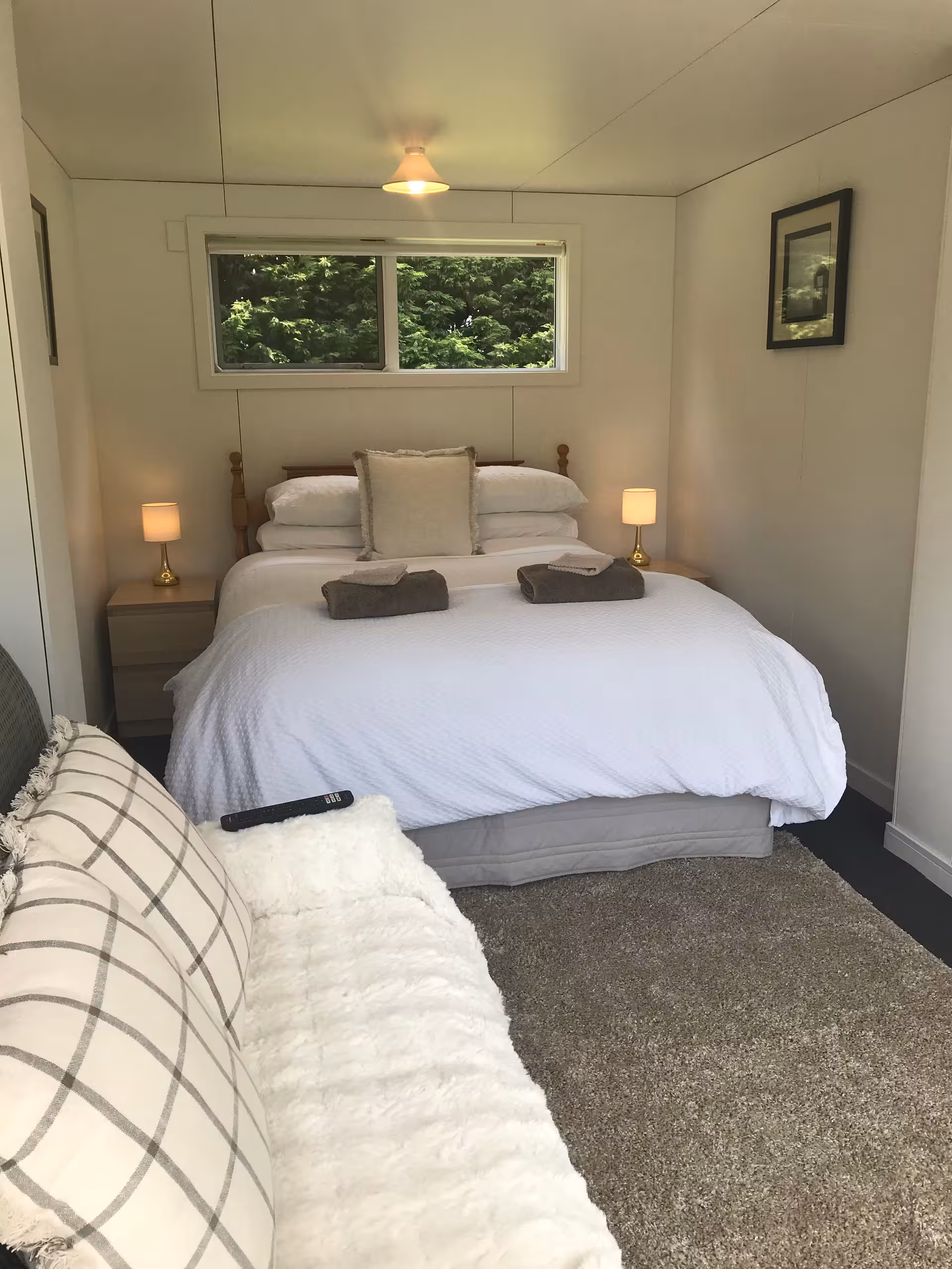 King Bedroom — Premium linen, country views